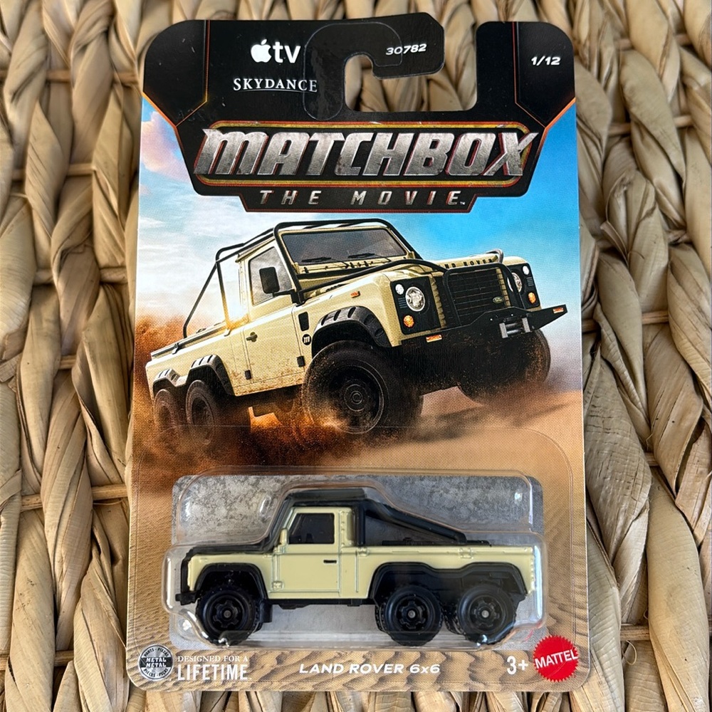 Matchbox The Movie Land Rover 6x6 Truck Sport Utility Vehicle Cream SUV 2026 🆕